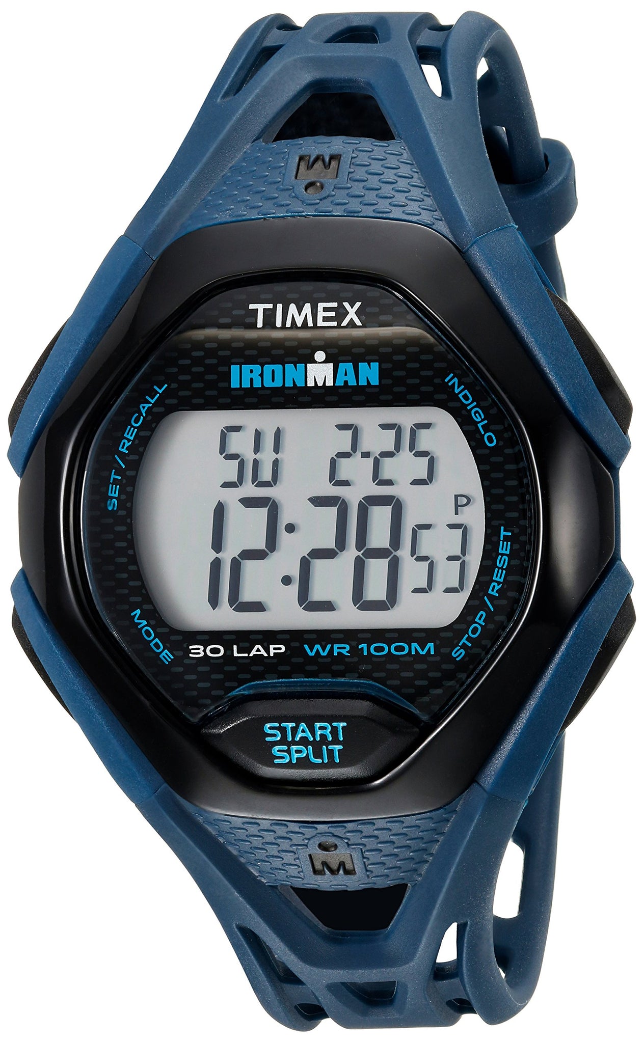 Timex Men's TW5M10600 Ironman Sleek 30 Blue/Black Resin Strap